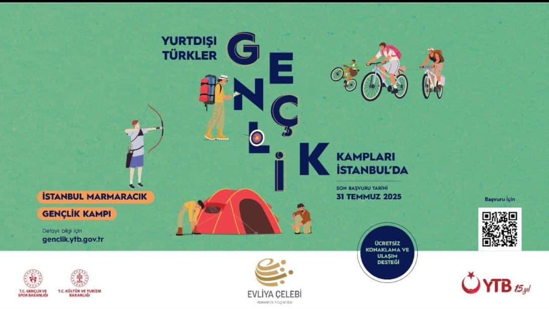Yurt dışında yaşayan 18-25 yaş arası gençler için İstanbul Marmaracık Gençlik Kampında düzenlenecek 2. dönem kamplarına başvurular başladı!  