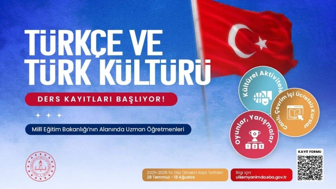 Türkçe ve Türk Kültürü Dersi Kayıtları Devam Ediyor